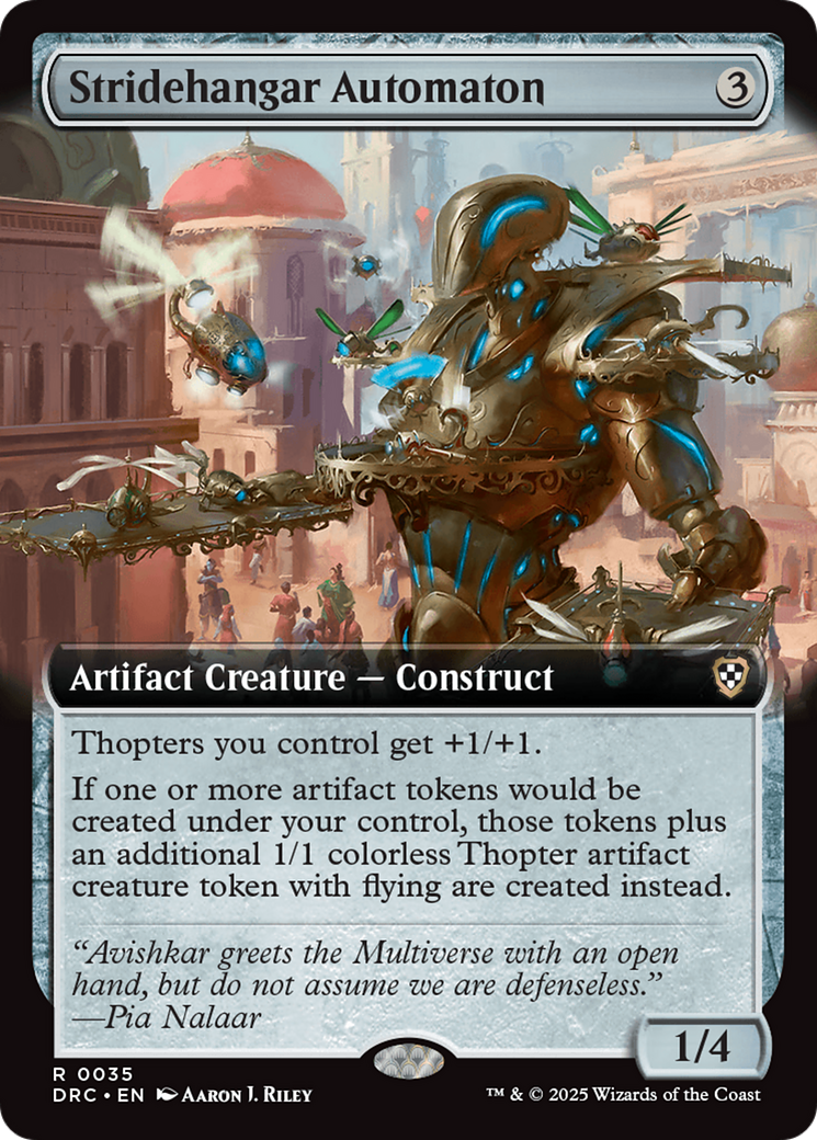 Stridehangar Automaton (Extended Art) [Aetherdrift Commander] | Galactic Gamez