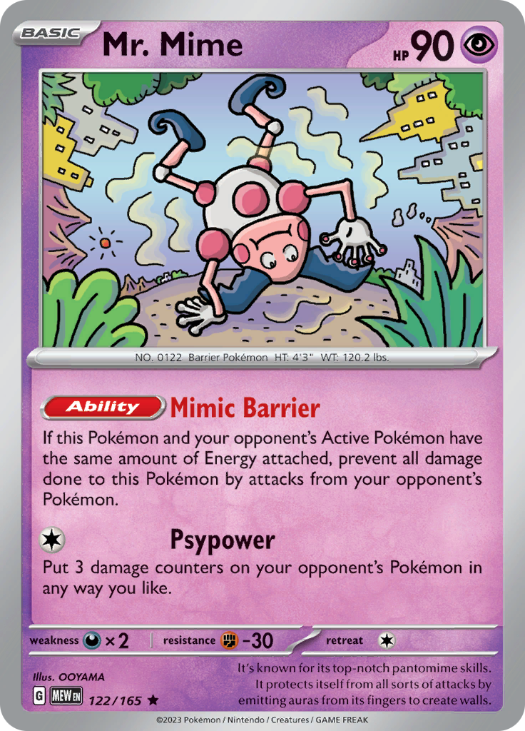 Mr. Mime (122/165) [Scarlet & Violet 151] | Galactic Gamez