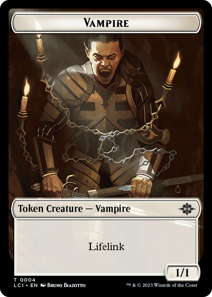 Vampire // Skeleton Pirate Double-Sided Token [The Lost Caverns of Ixalan Tokens] | Galactic Gamez