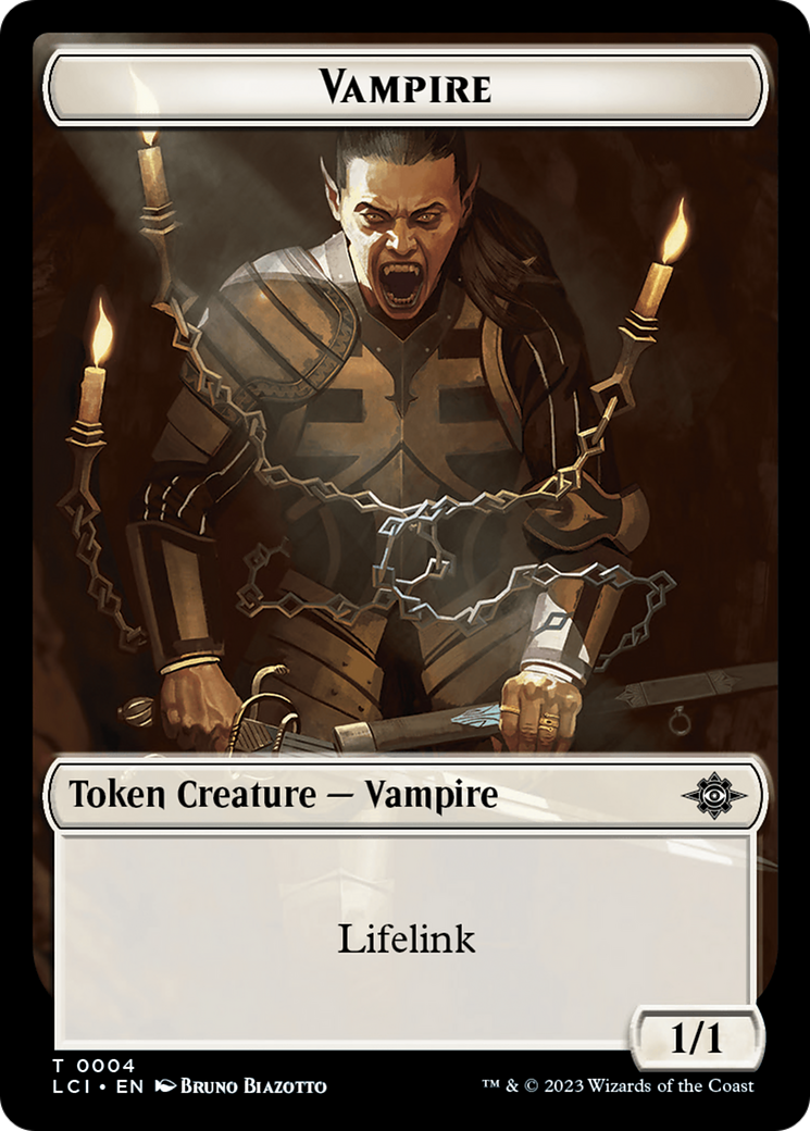 Vampire // Spirit Double-Sided Token [The Lost Caverns of Ixalan Tokens] | Galactic Gamez