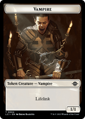 Vampire (0004) // Vampire Demon Double-Sided Token [The Lost Caverns of Ixalan Commander Tokens] | Galactic Gamez