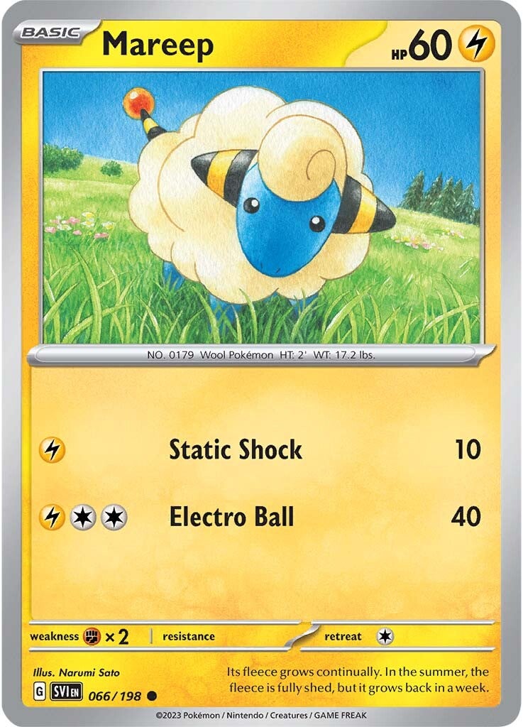 Mareep (066/198) [Scarlet & Violet: Base Set] | Galactic Gamez