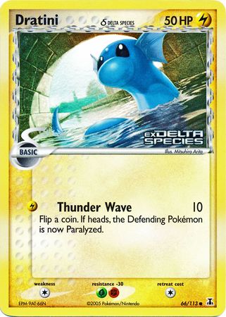 Dratini (66/113) (Delta Species) (Stamped) [EX: Delta Species] | Galactic Gamez