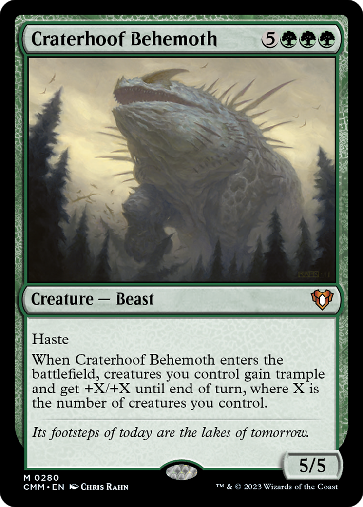 Craterhoof Behemoth [Commander Masters] | Galactic Gamez