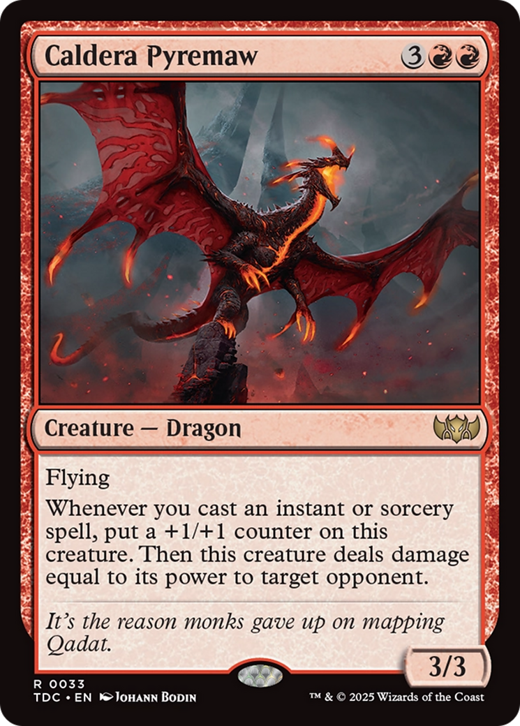 Caldera Pyremaw [Tarkir: Dragonstorm Commander] | Galactic Gamez
