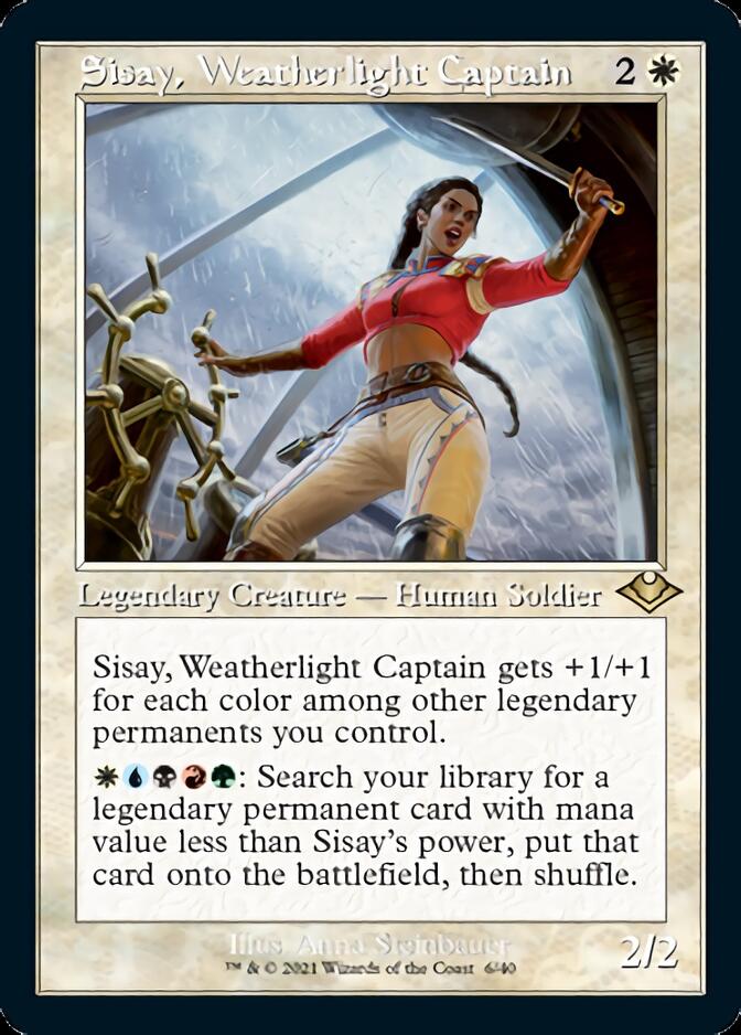 Sisay, Weatherlight Captain (Retro Foil Etched) [Modern Horizons] | Galactic Gamez