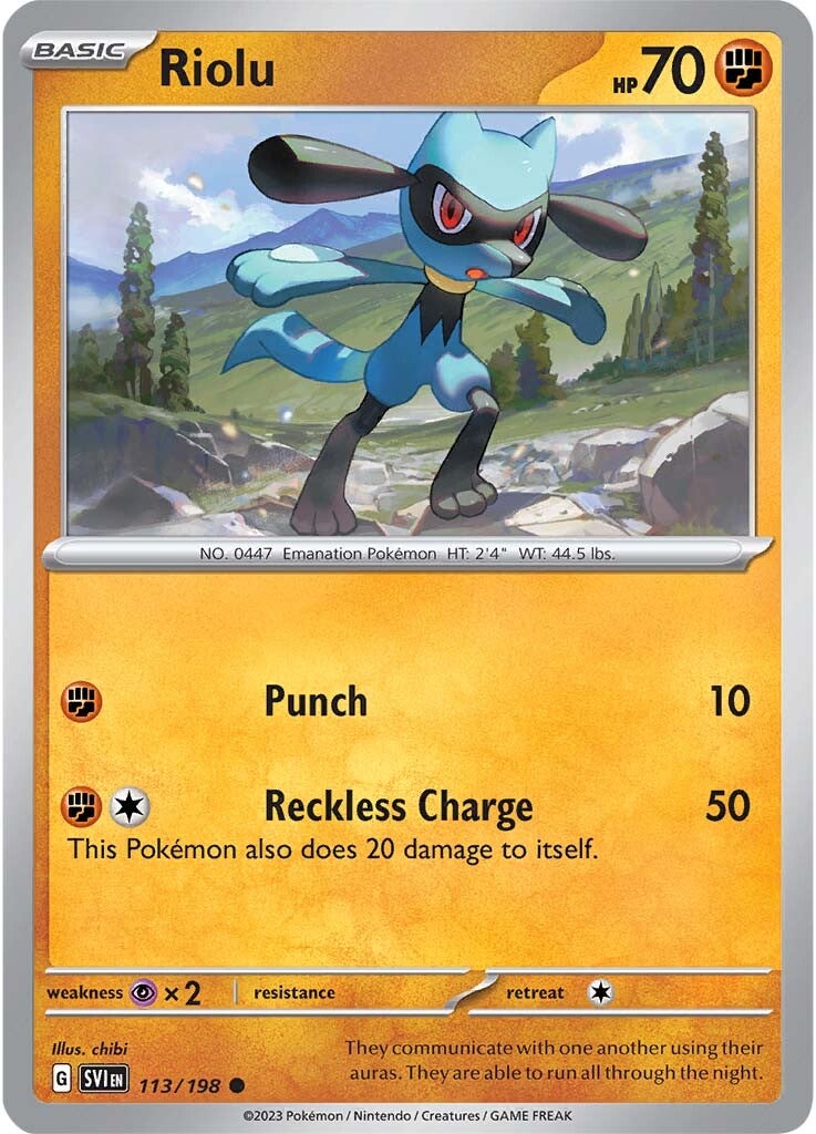 Riolu (113/198) [Scarlet & Violet: Base Set] | Galactic Gamez