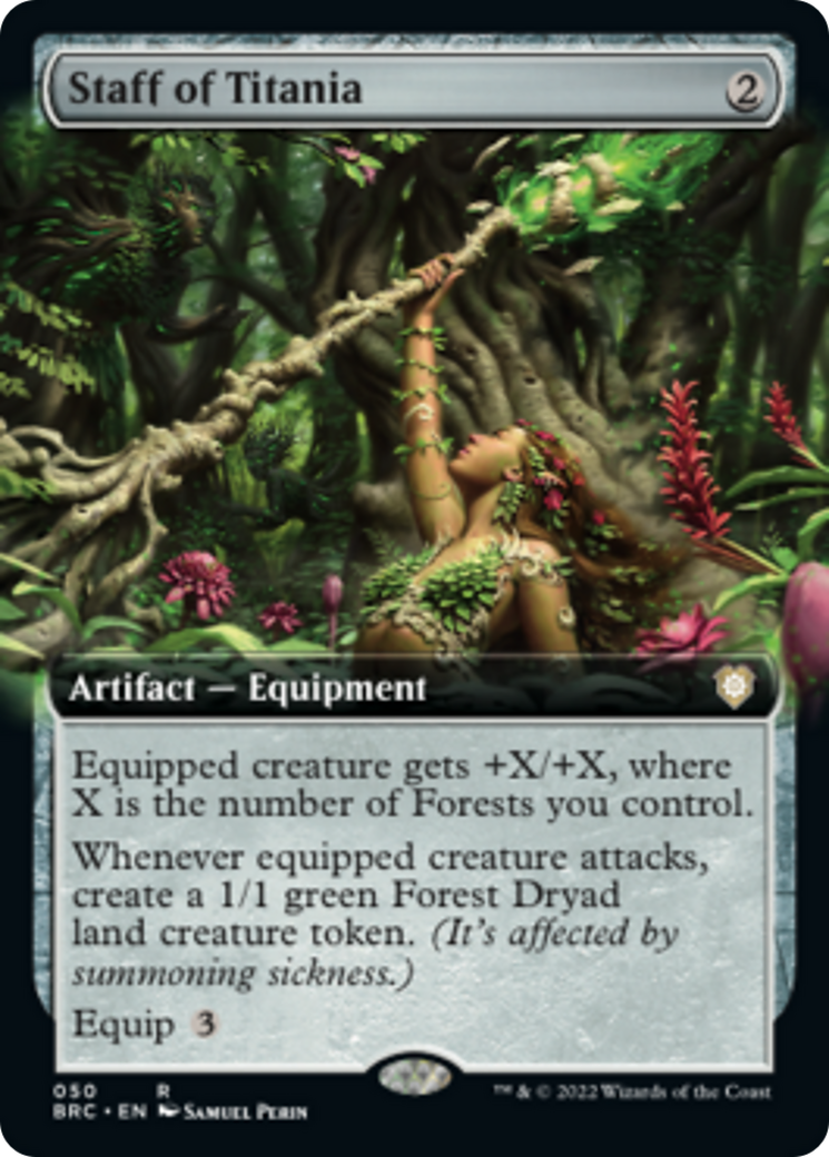 Staff of Titania (Extended Art) [The Brothers' War Commander] | Galactic Gamez