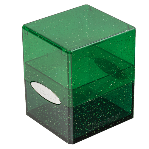 Glitter Satin Cube - Green | Galactic Gamez