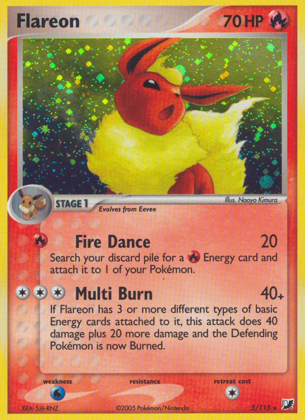 Flareon (5/115) [EX: Unseen Forces] | Galactic Gamez