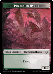 Monk // Phyrexian Hydra (11) Double-Sided Token [March of the Machine Tokens] | Galactic Gamez