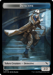 Detective // Human Double-Sided Token [Murders at Karlov Manor Tokens] | Galactic Gamez