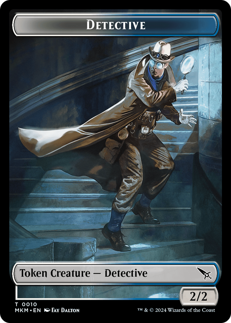 Detective // Ooze Double-Sided Token [Murders at Karlov Manor Tokens] | Galactic Gamez