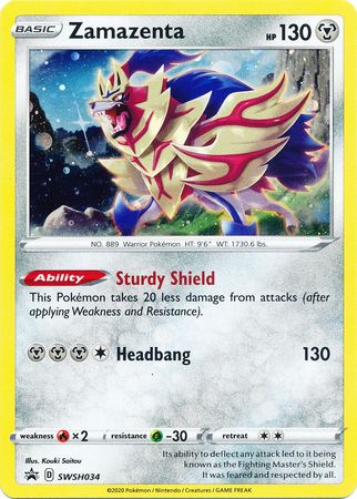 Zamazenta (SWSH034) [Sword & Shield: Black Star Promos] | Galactic Gamez