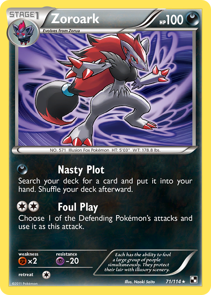 Zoroark (71/114) [Black & White: Base Set] | Galactic Gamez
