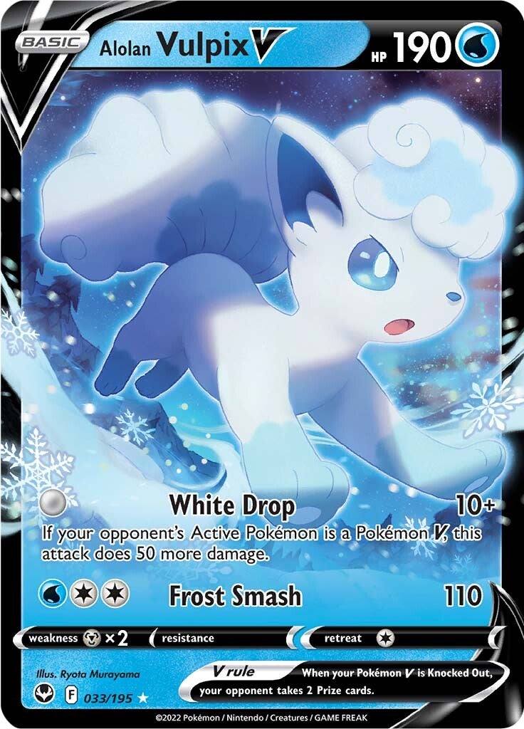 Alolan Vulpix V (033/195) [Sword & Shield: Silver Tempest] | Galactic Gamez