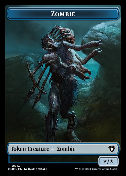 Human Soldier // Zombie (0013) Double-Sided Token [Commander Masters Tokens] | Galactic Gamez