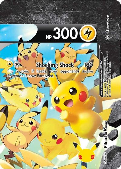 Pikachu V-UNION (SWSH140) (Celebrations) [Sword & Shield: Black Star Promos] | Galactic Gamez