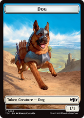 Dog // Goblin Double-Sided Token [Tarkir: Dragonstorm Commander Tokens] | Galactic Gamez