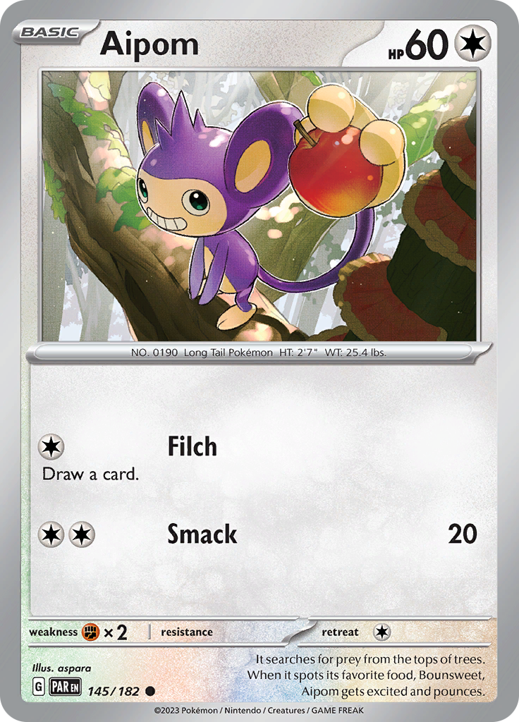 Aipom (145/182) [Scarlet & Violet: Paradox Rift] | Galactic Gamez