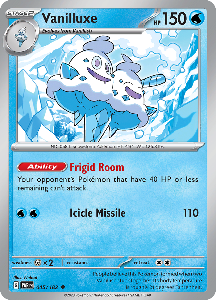 Vanilluxe (045/182) [Scarlet & Violet: Paradox Rift] | Galactic Gamez