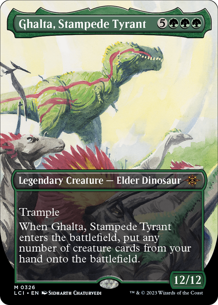 Ghalta, Stampede Tyrant (Borderless) [The Lost Caverns of Ixalan] | Galactic Gamez