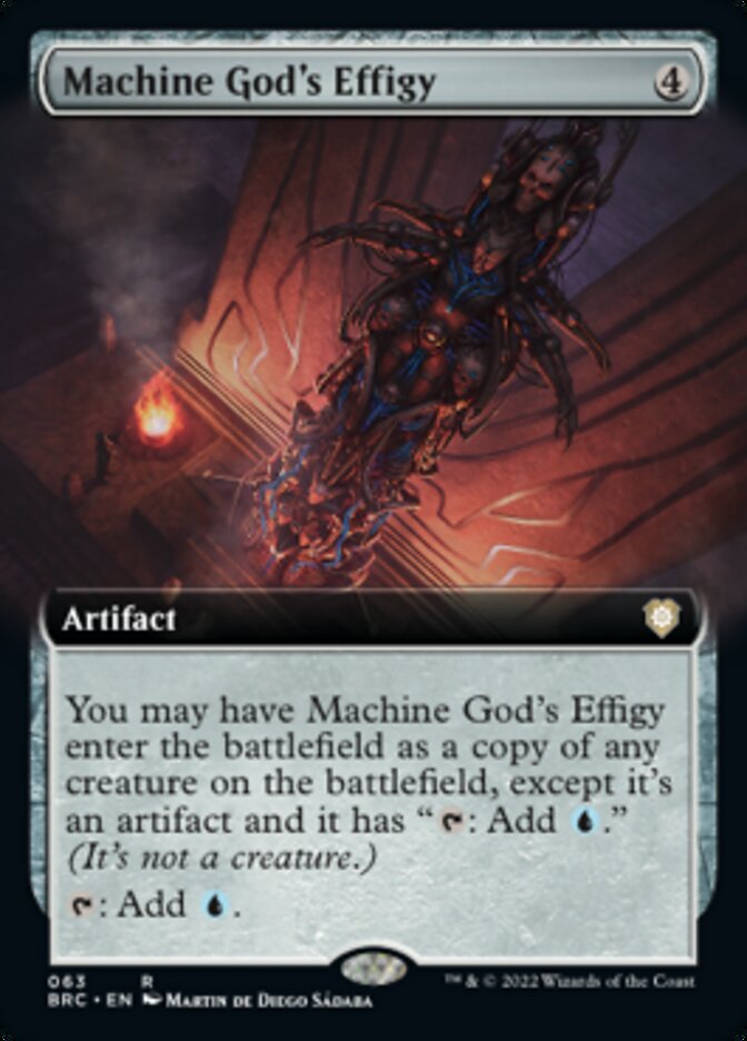 Machine God's Effigy (Extended Art) [The Brothers' War Commander] | Galactic Gamez
