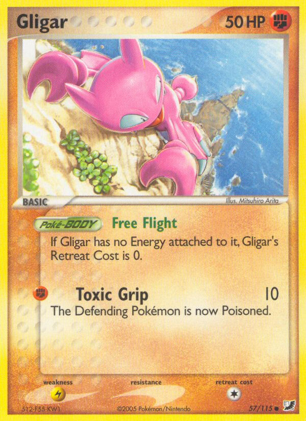 Gligar (57/115) [EX: Unseen Forces] | Galactic Gamez