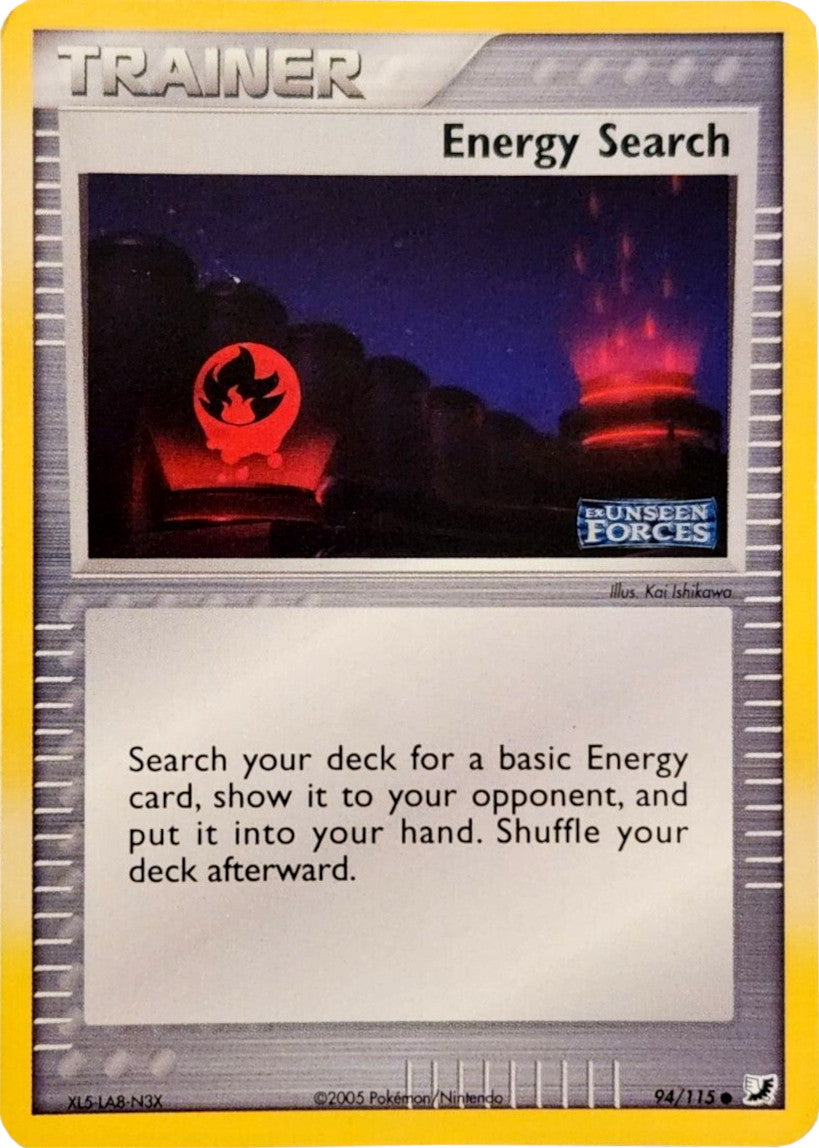 Energy Search (94/115) (Stamped) [EX: Unseen Forces] | Galactic Gamez