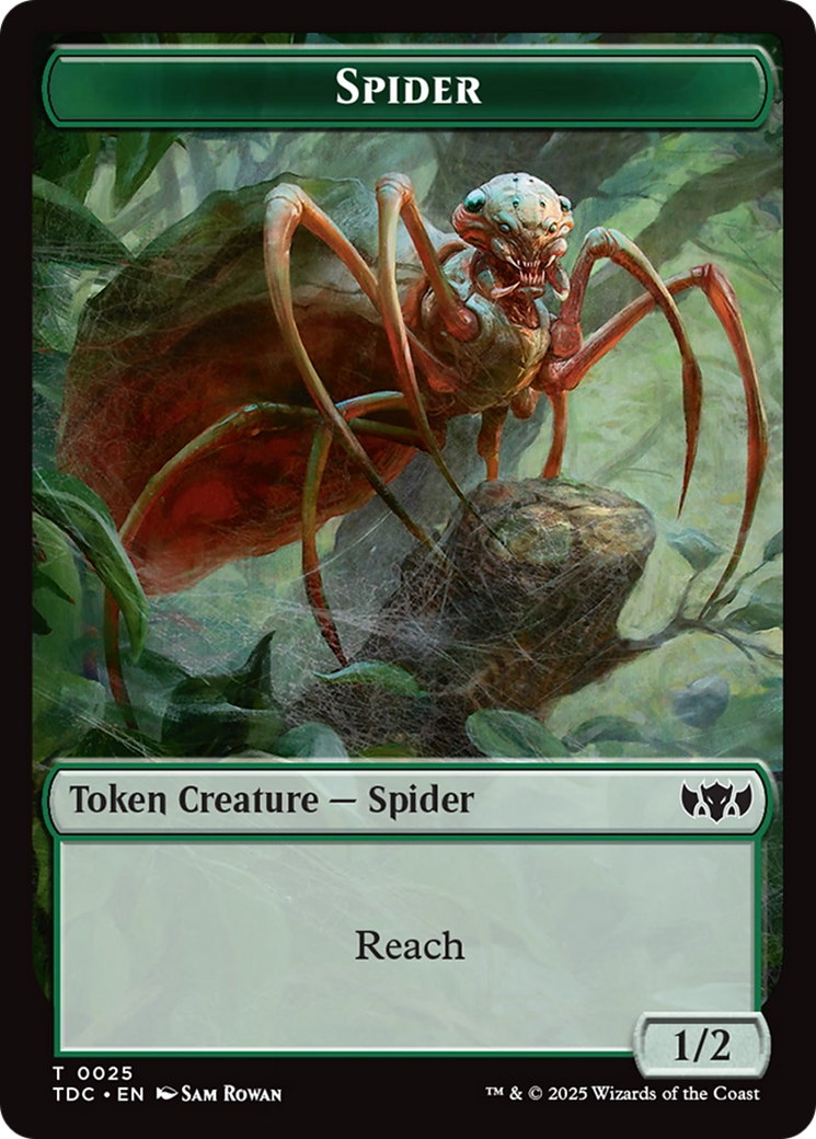 Spider // Bird Double-Sided Token [Tarkir: Dragonstorm Commander Tokens] | Galactic Gamez