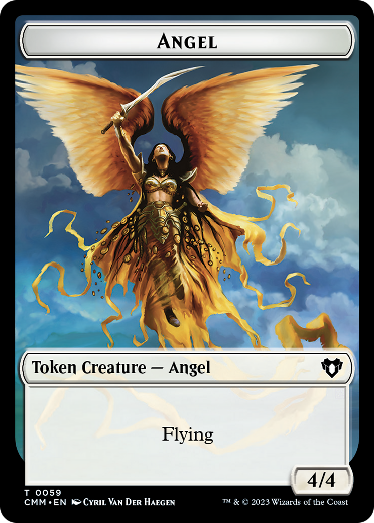 Copy (54) // Angel Double-Sided Token [Commander Masters Tokens] | Galactic Gamez