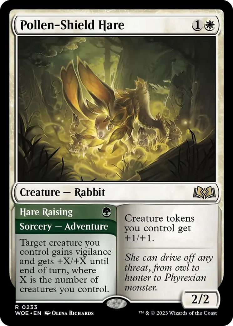 Pollen-Shield Hare // Hare Raising [Wilds of Eldraine] | Galactic Gamez