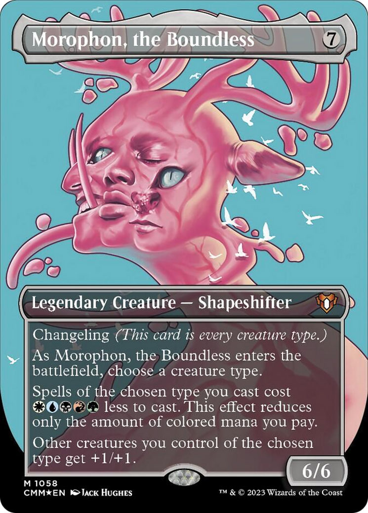 Morophon, the Boundless (Borderless Textured Foil Frame Break) [Commander Masters] | Galactic Gamez
