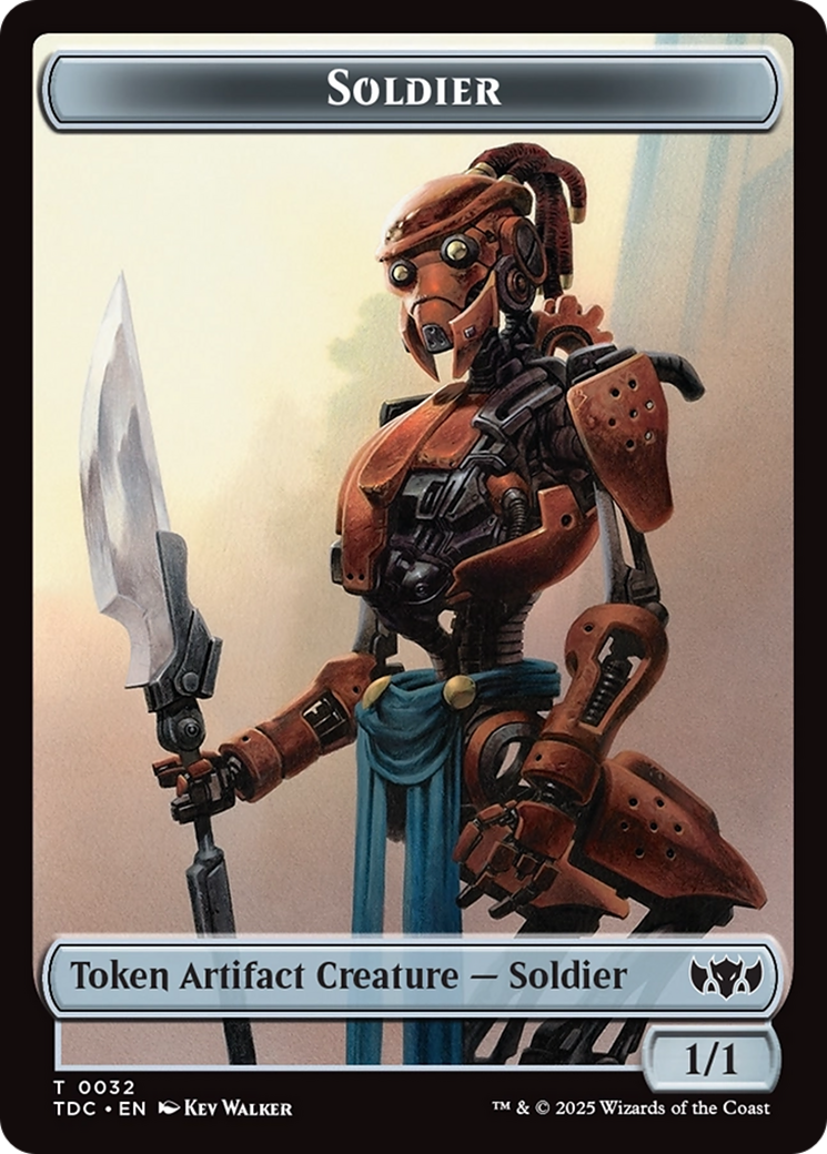 Solider (0032) // Copy Double-Sided Token [Tarkir: Dragonstorm Commander Tokens] | Galactic Gamez
