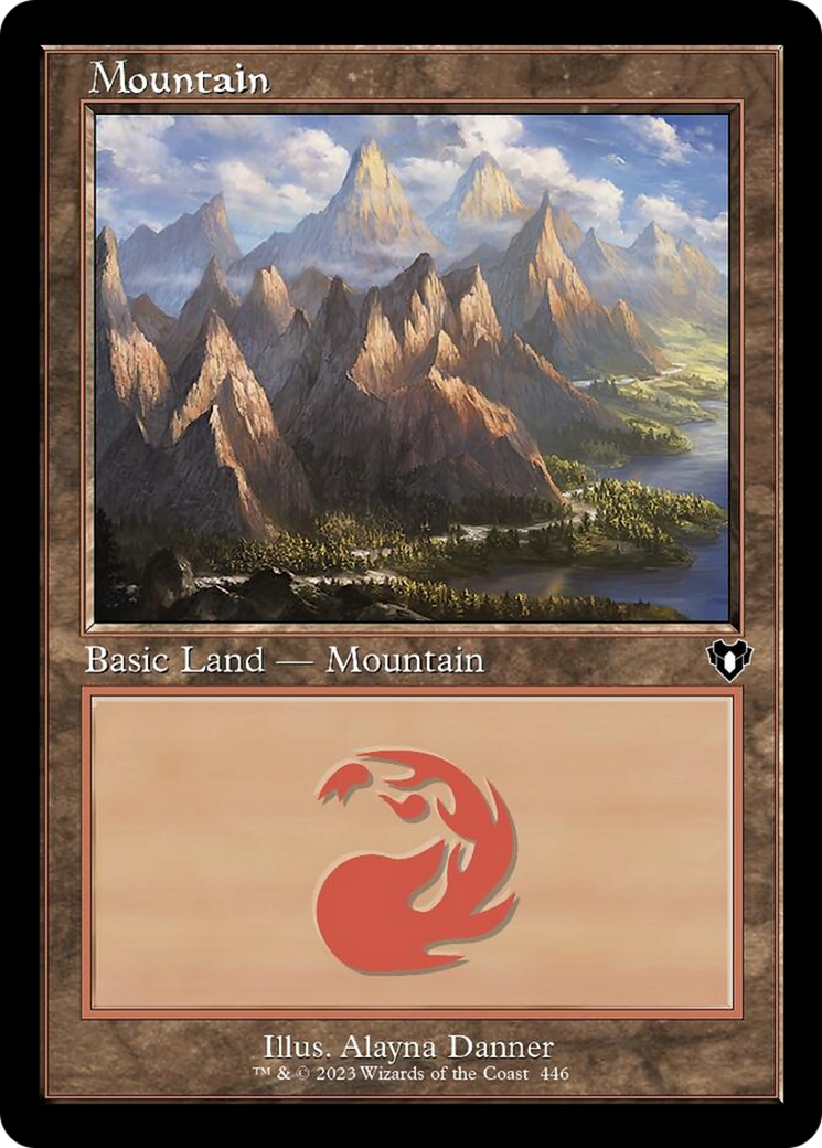 Mountain (446) (Retro) [Commander Masters] | Galactic Gamez