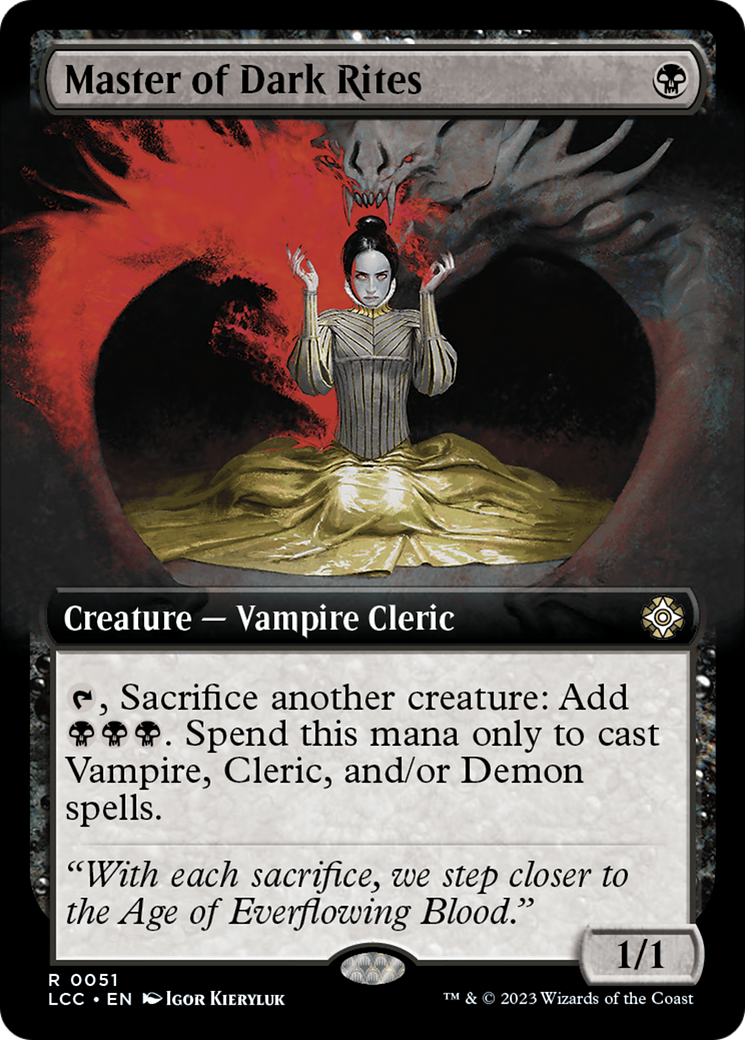 Master of Dark Rites (Extended Art) [The Lost Caverns of Ixalan Commander] | Galactic Gamez