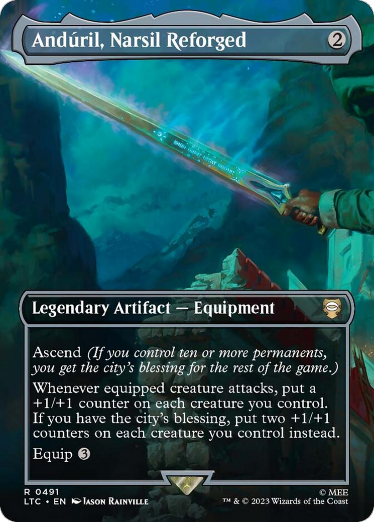 Anduril, Narsil Reforged (Borderless) [The Lord of the Rings: Tales of Middle-Earth Commander] | Galactic Gamez