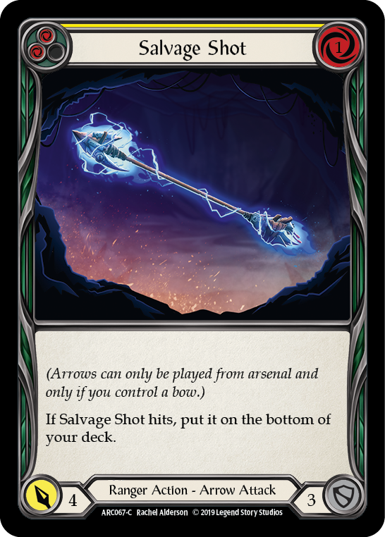Salvage Shot (Yellow) [ARC067-C] (Arcane Rising)  1st Edition Rainbow Foil | Galactic Gamez