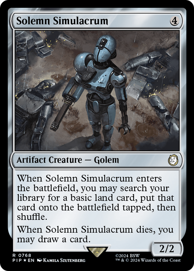 Solemn Simulacrum (Surge Foil) [Fallout] | Galactic Gamez