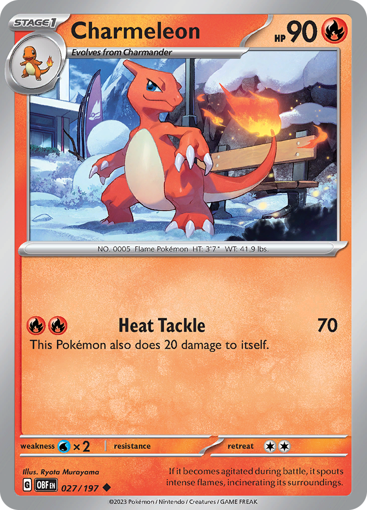 Charmeleon (027/197) [Scarlet & Violet: Obsidian Flames] | Galactic Gamez