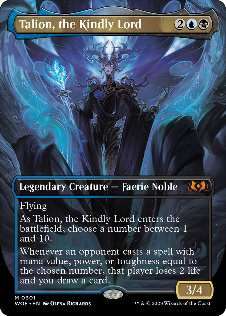 Talion, the Kindly Lord (Borderless Alternate Art) [Wilds of Eldraine] | Galactic Gamez