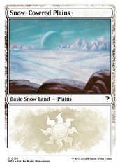 Snow-Covered Plains (White Border) [Mystery Booster 2] | Galactic Gamez