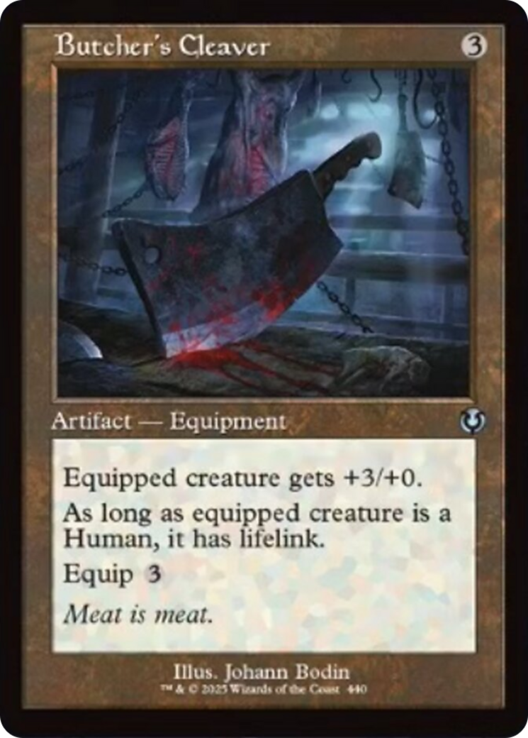 Butcher's Cleaver (Retro Frame) [Innistrad Remastered] | Galactic Gamez