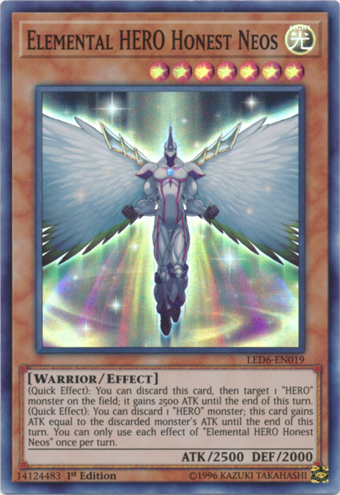 Elemental Hero Honest Neos [LED6-EN019] Super Rare | Galactic Gamez