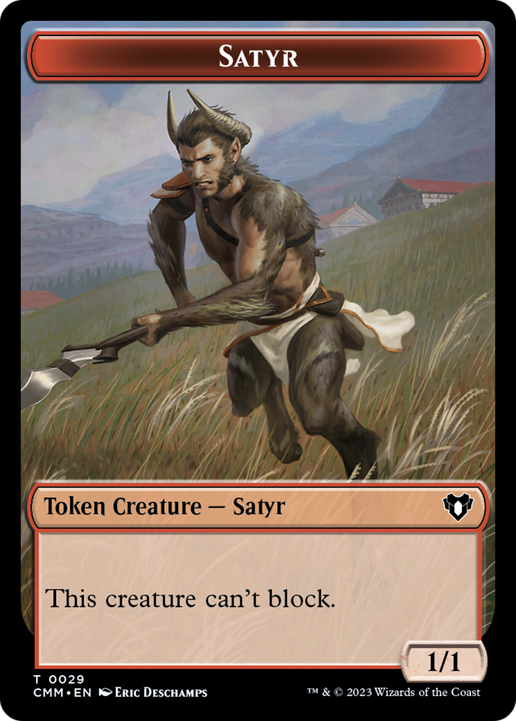 Satyr Token [Commander Masters Tokens] | Galactic Gamez