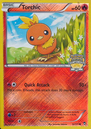 Torchic (12/111) (City Championship Promo) [XY: Furious Fists] | Galactic Gamez