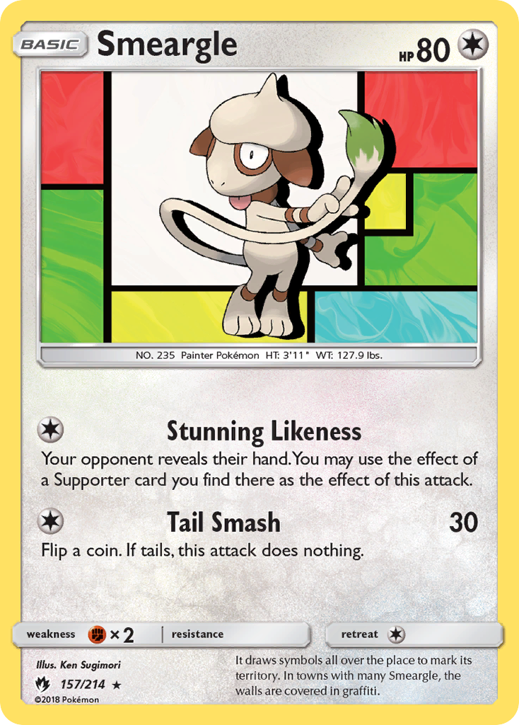 Smeargle (157/214) [Sun & Moon: Lost Thunder] | Galactic Gamez