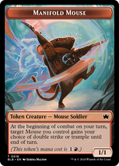 Sword // Manifold Mouse Double-Sided Token [Bloomburrow Tokens] | Galactic Gamez