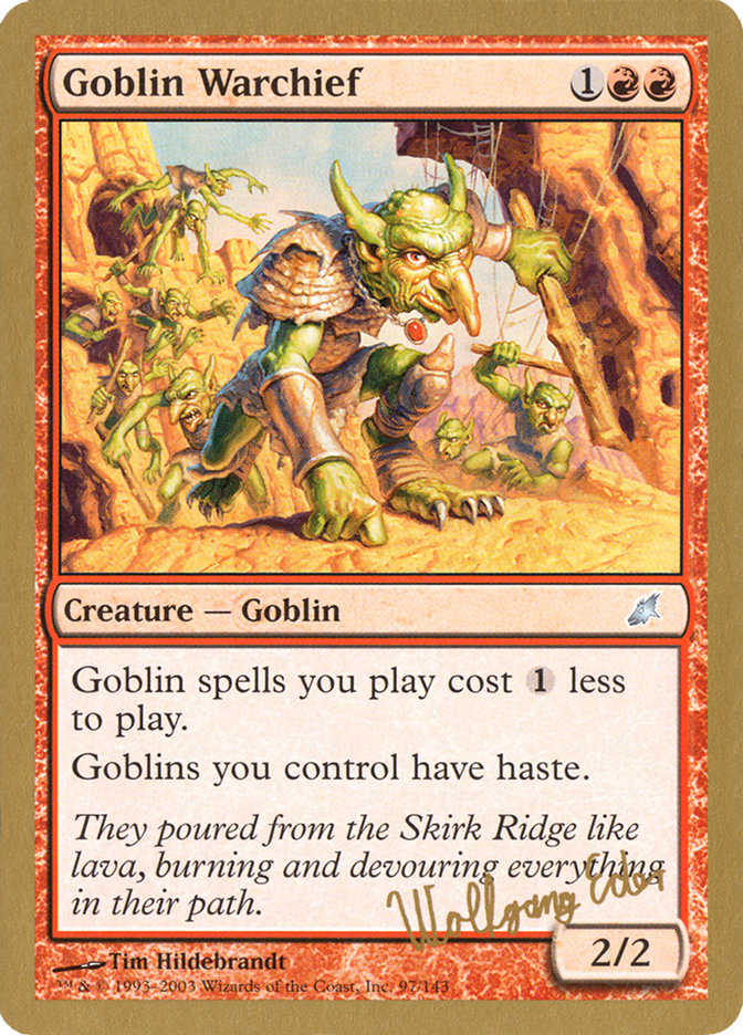 Goblin Warchief (Wolfgang Eder) [World Championship Decks 2003] | Galactic Gamez