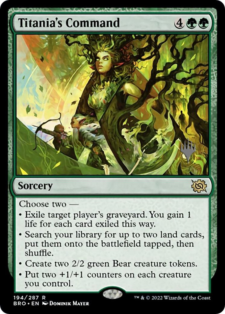 Titania's Command (Promo Pack) [The Brothers' War Promos] | Galactic Gamez